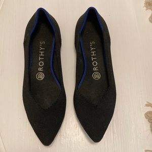 Rothy's Black and Blue Flats